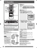 Preview for 22 page of Panasonic PV20DF64 - MONITOR/DVD COMBO Operating Instructions Manual