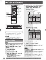 Preview for 44 page of Panasonic PV20DF64 - MONITOR/DVD COMBO Operating Instructions Manual