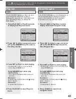 Preview for 45 page of Panasonic PV20DF64 - MONITOR/DVD COMBO Operating Instructions Manual