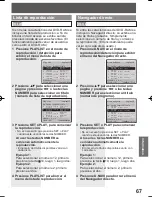 Preview for 67 page of Panasonic PV20DF64 - MONITOR/DVD COMBO Operating Instructions Manual