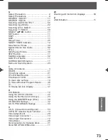 Preview for 73 page of Panasonic PV20DF64 - MONITOR/DVD COMBO Operating Instructions Manual