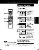 Preview for 21 page of Panasonic PV27D52 - TV/DVD COMBO - MULTI LANGUAGE Operating Instructions Manual