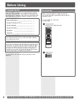 Preview for 2 page of Panasonic PV27DF5 - DVD/TV UNIT Operating Instructions Manual