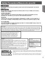 Preview for 3 page of Panasonic PV27DF5 - DVD/TV UNIT Operating Instructions Manual