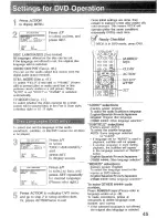 Preview for 49 page of Panasonic PVD4742 - DVD/VCR DECK Operating Instructions Manual