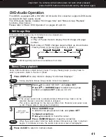 Preview for 41 page of Panasonic PVD4753S - DVD/VCR DECK Operating Instructions Manual