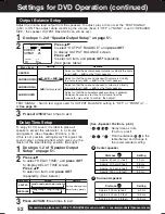 Preview for 52 page of Panasonic PVD4753S - DVD/VCR DECK Operating Instructions Manual