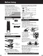 Preview for 4 page of Panasonic PVD4762 - DVD/VCR DECK Operating Instructions Manual