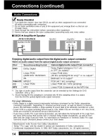 Preview for 14 page of Panasonic PVD4762 - DVD/VCR DECK Operating Instructions Manual