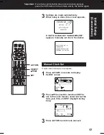 Preview for 17 page of Panasonic PVD4762 - DVD/VCR DECK Operating Instructions Manual