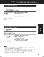 Preview for 27 page of Panasonic PVD4762 - DVD/VCR DECK Operating Instructions Manual