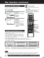 Preview for 44 page of Panasonic PVD4762 - DVD/VCR DECK Operating Instructions Manual