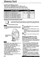 Preview for 14 page of Panasonic PVDC3000A User Manual