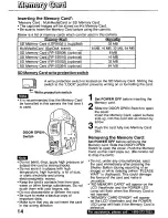 Preview for 14 page of Panasonic PVDC3010 - DIGITAL STILL CAMERA User Manual