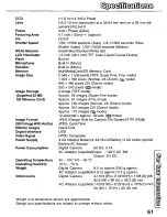 Preview for 61 page of Panasonic PVDC3010 - DIGITAL STILL CAMERA User Manual