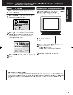 Preview for 15 page of Panasonic PVDF2003 - TV/VCR/DVD COMBO Operating Instructions Manual