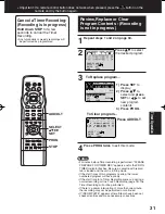 Preview for 31 page of Panasonic PVDF2003 - TV/VCR/DVD COMBO Operating Instructions Manual