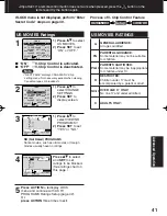 Preview for 41 page of Panasonic PVDF2003 - TV/VCR/DVD COMBO Operating Instructions Manual