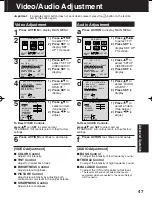 Preview for 47 page of Panasonic PVDF2003 - TV/VCR/DVD COMBO Operating Instructions Manual