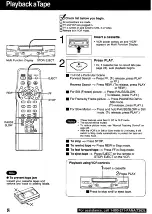 Preview for 8 page of Panasonic Quasar Omnivision VHQ040M Operating Instructions Manual