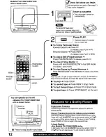 Preview for 12 page of Panasonic QUASAR PV-C1320 Operating Manual