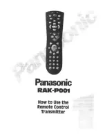 Preview for 1 page of Panasonic RAK-P001 How To Use Manual