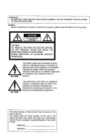 Preview for 3 page of Panasonic Ramsa WR-DA7 mkII User Manual