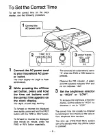 Preview for 8 page of Panasonic RC-6099W Operating Operating Instructions Manual