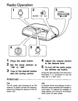 Preview for 12 page of Panasonic RC-6099W Operating Operating Instructions Manual