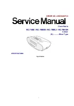 Panasonic RC-700E Service Manual preview