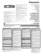 Panasonic RP-SP48 Operating Instructions Manual preview