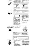 Preview for 4 page of Panasonic RQ-E30V Operating Instructions Manual