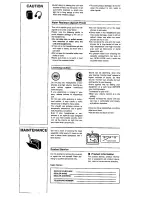 Preview for 5 page of Panasonic RQ-SW30 Operating Instructions Manual