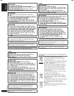 Preview for 2 page of Panasonic RX-D45 Operating Instructions Manual