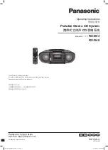 Panasonic RX-D53 Operating Instructions Manual preview