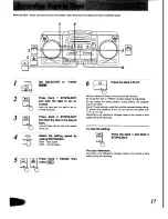 Preview for 17 page of Panasonic RX-DT600 Operating Instructions Manual