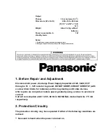 Preview for 3 page of Panasonic RXD10 - RADIO CASSETTE W/CD Service Manual