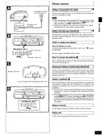 Preview for 5 page of Panasonic RXDS18 - RADIO CASSETTE W/CD Operating Instructions Manual