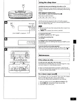 Preview for 15 page of Panasonic RXDS18 - RADIO CASSETTE W/CD Operating Instructions Manual