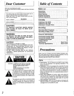 Preview for 2 page of Panasonic RXDS515 - RADIO CASSETTE W/CD Operating Instructions Manual