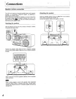 Preview for 4 page of Panasonic RXDS515 - RADIO CASSETTE W/CD Operating Instructions Manual