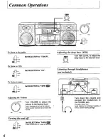 Preview for 6 page of Panasonic RXDS515 - RADIO CASSETTE W/CD Operating Instructions Manual