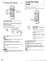 Preview for 18 page of Panasonic RXDS750 - RADIO CASSETTE W/CD Operating Instructions Manual