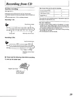 Preview for 19 page of Panasonic RXDS750 - RADIO CASSETTE W/CD Operating Instructions Manual