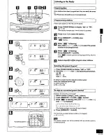 Preview for 11 page of Panasonic RXES30 - RADIO CASSETTE W/CD Operating Instructions Manual