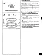 Preview for 17 page of Panasonic RXES30 - RADIO CASSETTE W/CD Operating Instructions Manual