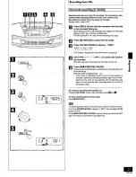 Preview for 21 page of Panasonic RXES30 - RADIO CASSETTE W/CD Operating Instructions Manual