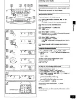 Preview for 37 page of Panasonic RXES30 - RADIO CASSETTE W/CD Operating Instructions Manual