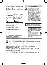 Preview for 2 page of Panasonic S-15MF3E5A Operating Instructions Manual