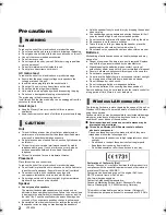 Preview for 2 page of Panasonic SA-BTT400 Operating Instructions Manual